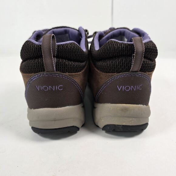 Vionic Cypress Women's Size 7 hiking Trail Outdoors boots Purple & brown Lace Up - Picture 9 of 10